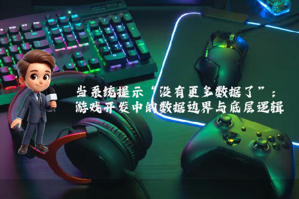 当系统提示“没有更多数据了”：游戏开发中的数据边界与底层逻辑