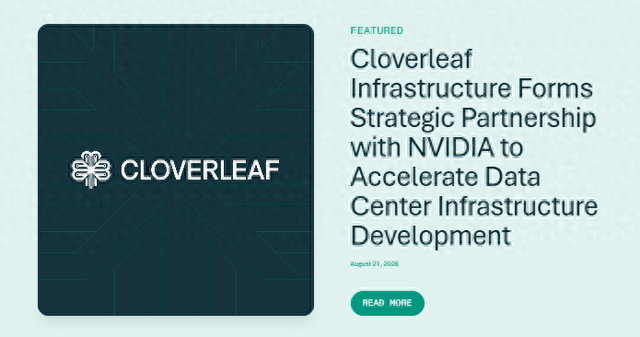 瞄准算力中心建设瓶颈 英伟达战略入股电力开发商Cloverleaf